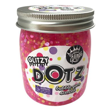 Лизун Slime Glitzy Dotz, аромат "Бабл Гам", 210 г