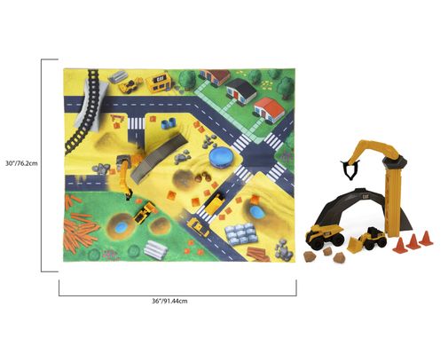 Игровой набор с мини-техникой и игровым полем "Строительная площадка"