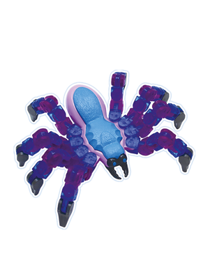 Игрушка Klixx Creaturez - Fidget Паук голубо-синий