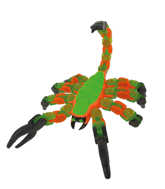 Игрушка Klixx Creaturez - Fidget Скорпион зелено-красный