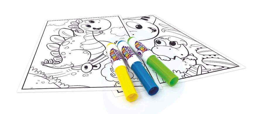 Mini Kids Раскраска многоразовая "Динозавры"