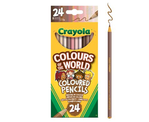 Colours of the World набір кольорових олівців, 24 шт