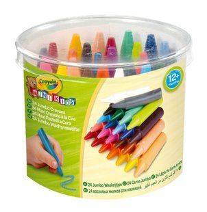 Mini Kids Набор больших восковых мелков для детей, 24 шт