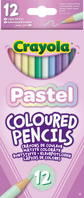 Набор пастельных цветных карандашей, 12 шт