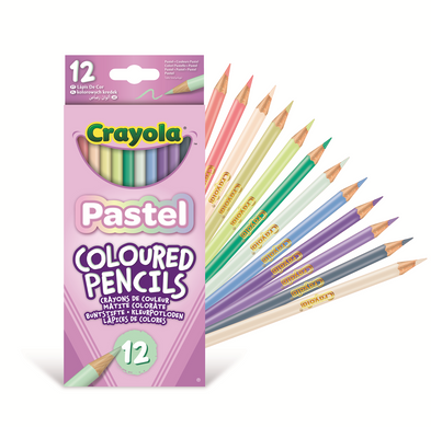 Набор пастельных цветных карандашей, 12 шт