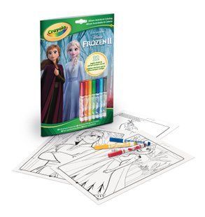 Раскраска "Frozen", 32 страницы  и 7 фломастеров