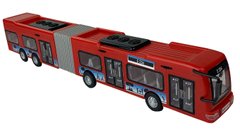 Городской автобус инерционный, красный, 45 см