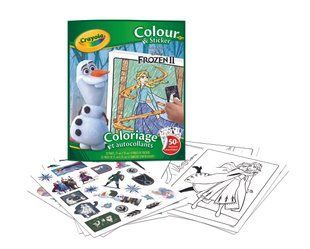 Раскраска "Frozen", 32 страницы и 4 страницы наклейок