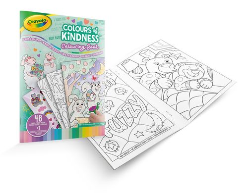 Раскраска Color Of Kindness 48 страниц и 1 страница наклеек