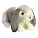 Іграшка м'яконабивна Голландський висловухий кролик сірий 23 см