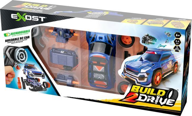 Ігровий набір "BUILD 2 DRIVE" SUPER SPORTS, РК, 2,4 GHz (ГГц), синя