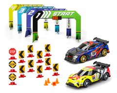 Ігровий набір "BUILD 2 DRIVE" DUO PACK RACE SET, РК, 2,4 GHz (ГГц), жовта та синя