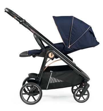 Коляска 3в1 Veloce Blue Shine SL с подставкой к люльке, синяя
