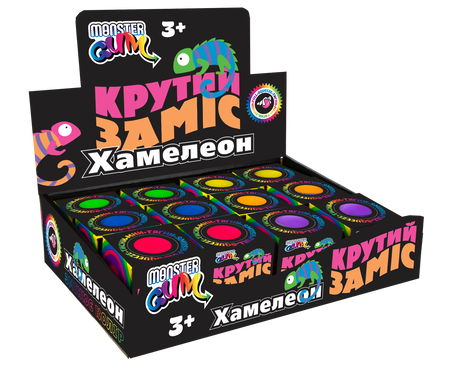 Іграшка Monster Gum "Крутий заміс" Хамелеон, що змінює колір 7 см