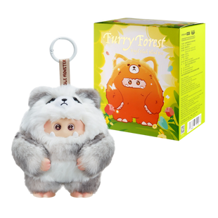 Мягкая коллекционная игрушка с кольцом GIGGLE MONSTER серия Лесные пушистики (blind box) V2