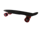Детская доска для катания, черная, красные колеса 56 см
