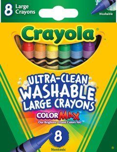 Набір великої воскової крейди (ultra-clean washable),8 шт