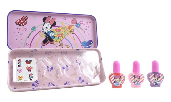 Minnie: Набір лаків для нігтів "Cosmic Candy" у металевому футлярі