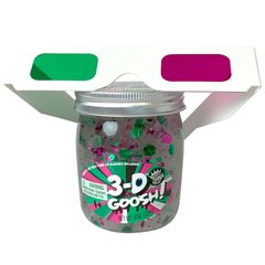 Лізун Slime 3-D Goosh з окулярами, рожевий/зелений, 226 г