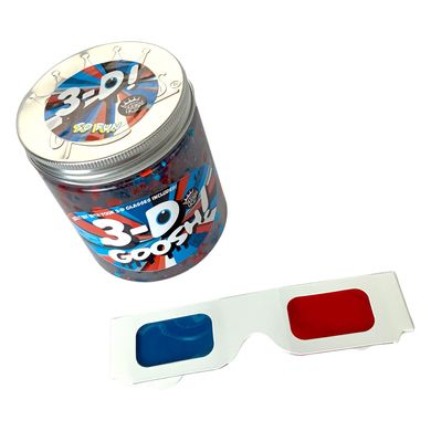 Лизун Slime 3-D Goosh с очками, красный/белый/синий, 425 г