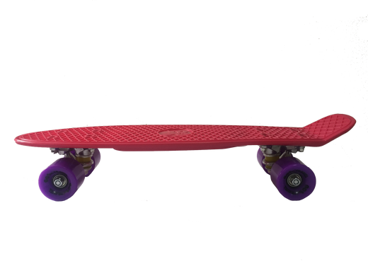 Детская доска для катания, фуксия, фиолетовый колеса 56 см