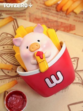 Колекційна фігурка 10/10 TOYS LuLu the Piggy серія Burger Express Movable Series (blind box)