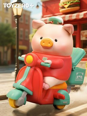 Колекційна фігурка 10/10 TOYS LuLu the Piggy серія Burger Express Movable Series (blind box)