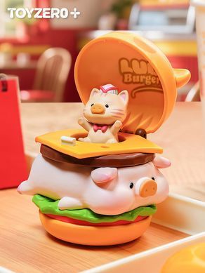 Колекційна фігурка 10/10 TOYS LuLu the Piggy серія Burger Express Movable Series (blind box)