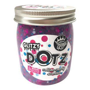 Лізун Slime Glitzy Dotz, аромат "Цукрова вата", 210 г