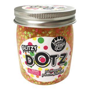Лізун Slime Glitzy Dotz, аромат "Ананас-персик", 210 г