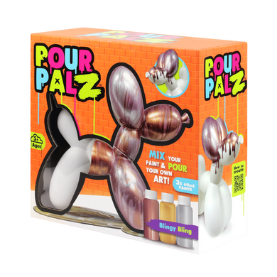 Pour Palz Набір для творчості Флюїд Арт - Balloon Dog "Блінг Блінг"