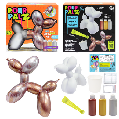Pour Palz Набір для творчості Флюїд Арт - Balloon Dog "Блінг Блінг"