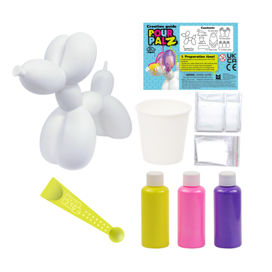 Pour Palz Набір для творчості Флюїд Арт - Balloon Dog "Блиск та мерехтіння"