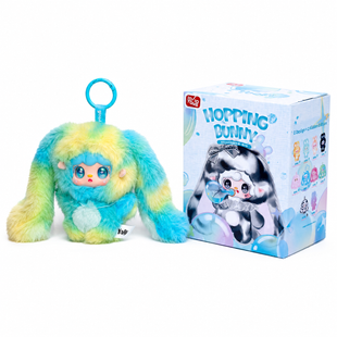 Колекційна м'яка іграшка з кільцем 10/10 TOYS "YOOKI.ЧАРIВНI КРОЛИКИ (Hopping Bunny)" V13