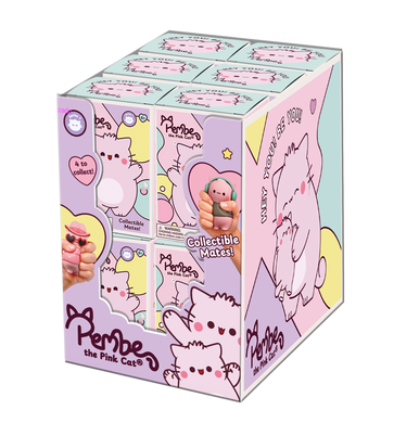 Сквіш-іграшка (мемори фоам) Pembe The Pink Cat
