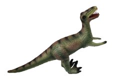 Динозавр Велоцираптор, серый, 32 см
