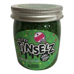 Лізун Slime Glitzy Tinselz, аромат "Зелене яблуко", 210 г