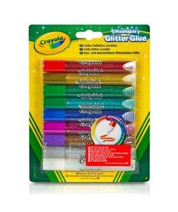 Набір клею з блиском (washable), 9 шт