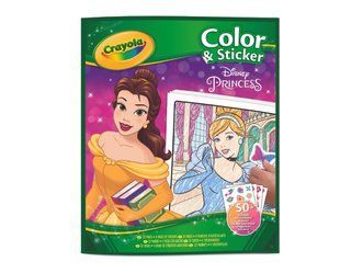 Раскраска Disney Princess 32 страницы и 4 страницы наклеек