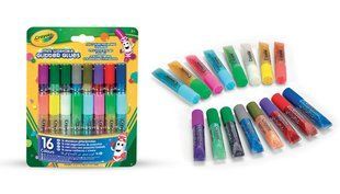 Набір клею з блиском (washable), 16 шт